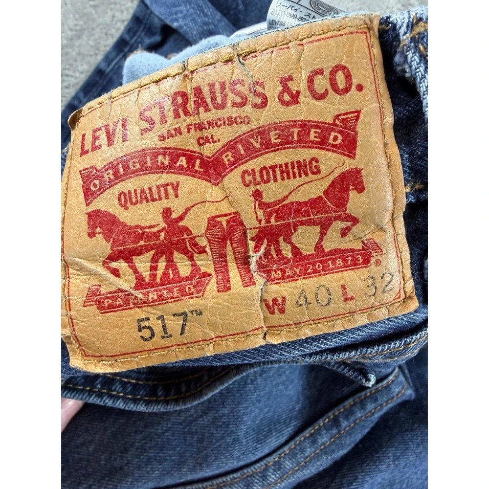 Levi's 517 Bootcut Jeans Mens Tag‎ 40x32 Actual 40x29 Faded
